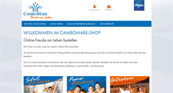 Desktop Screenshot of cambomare-shop.de