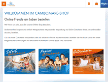 Tablet Screenshot of cambomare-shop.de